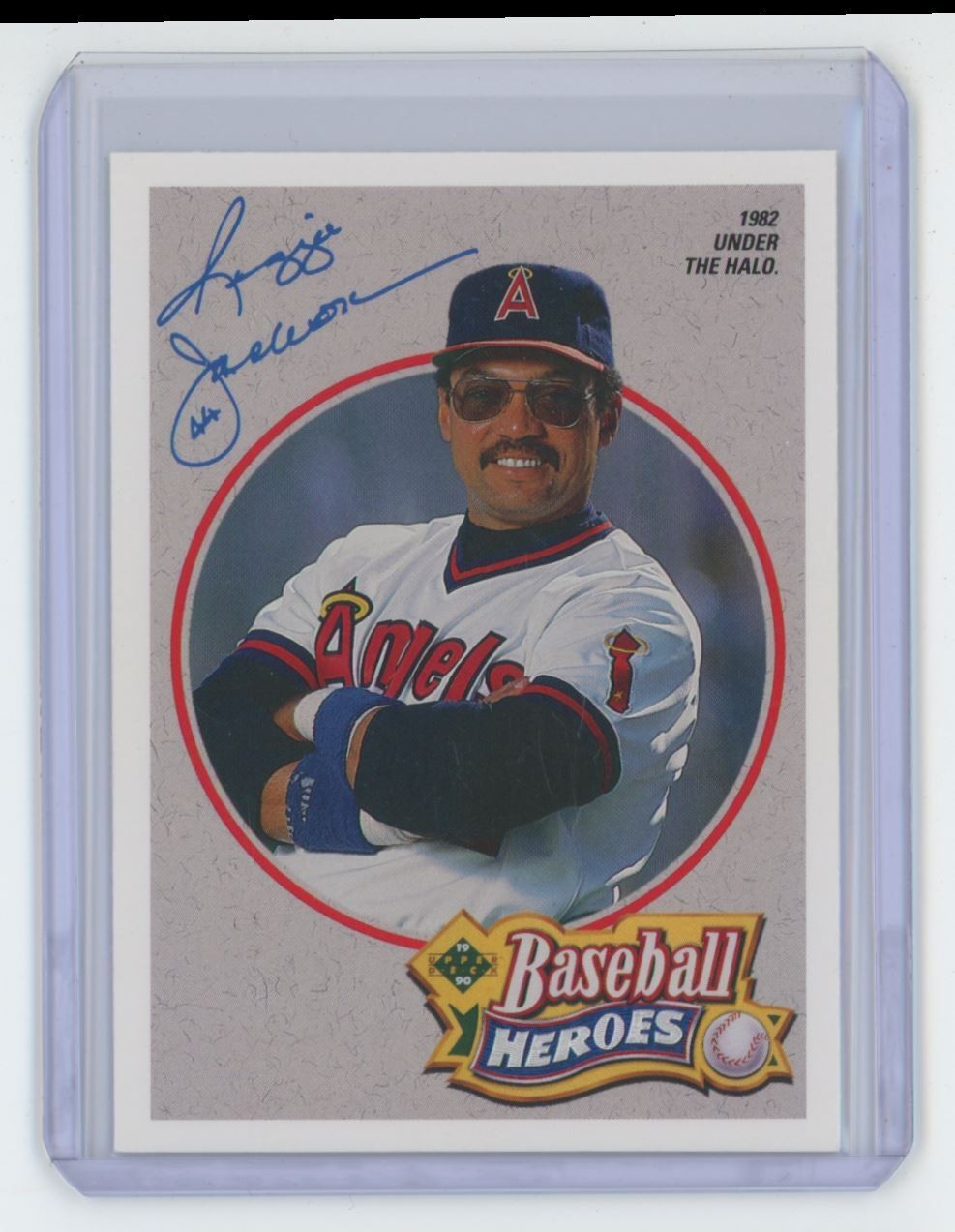 1990 Upper Deck Baseball Heroes Reggie Jackson Baseball Card California Angels