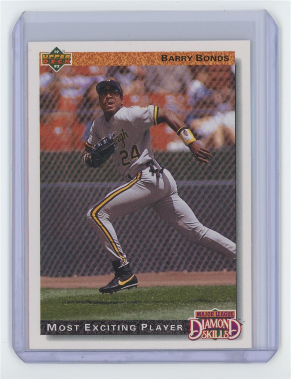 1992 Upper Deck Barry Bonds Baseball Card Pittsburgh Pirates #721