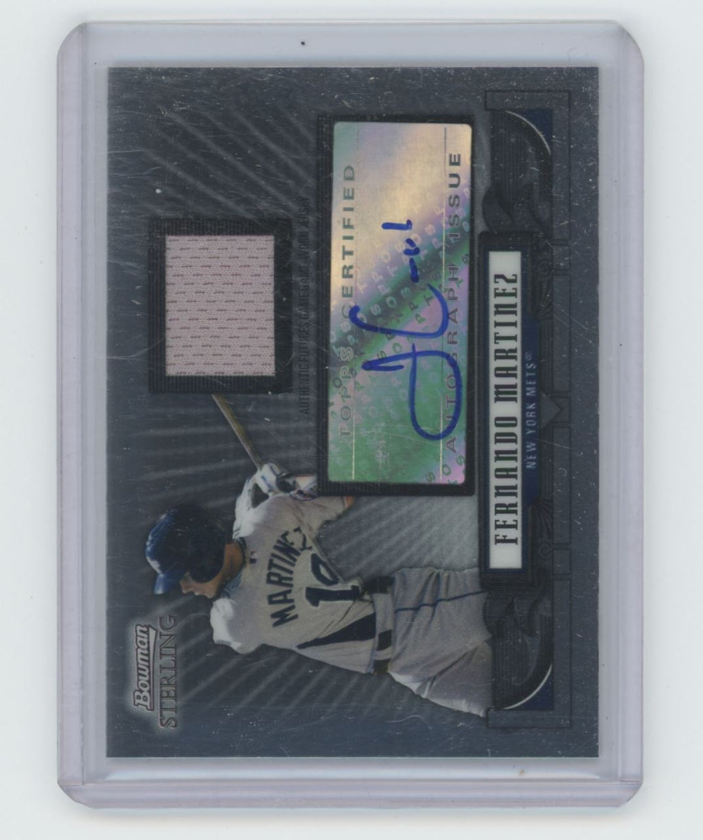 2008 Bowman Sterling Prospects Fernando Martinez Auto Baseball Card New York