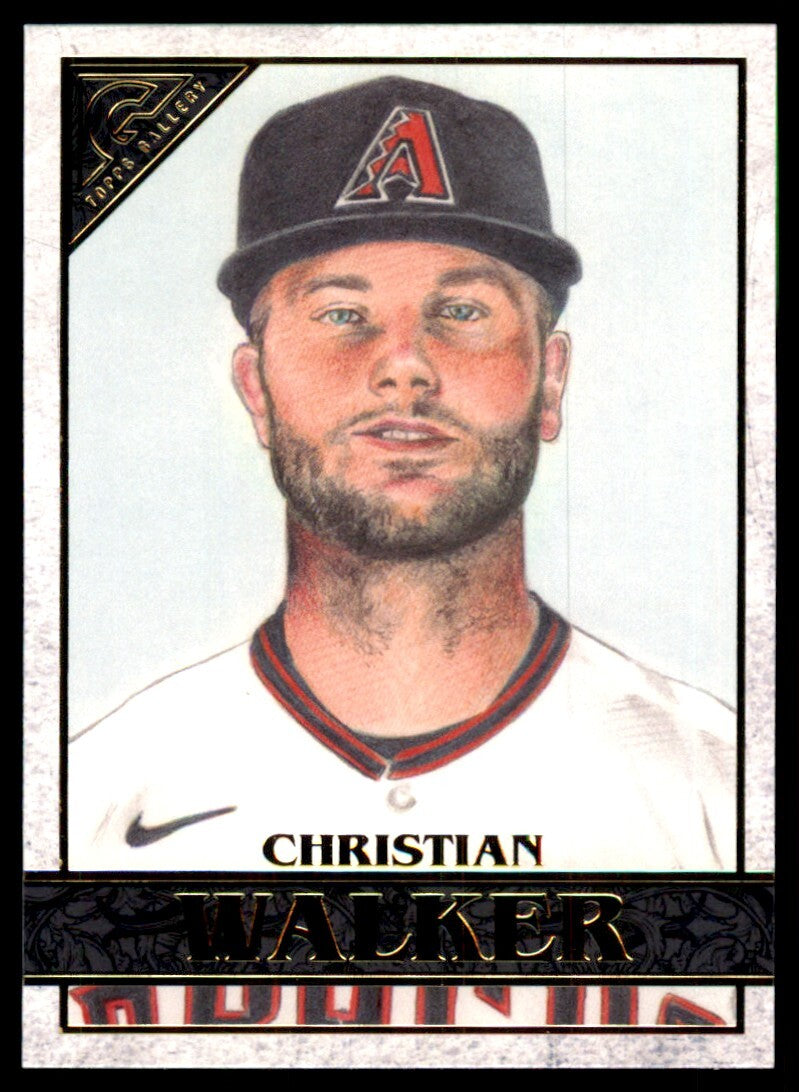 2020 Topps Gallery Christian Walker Baseball Card Arizona Diamondbacks #25