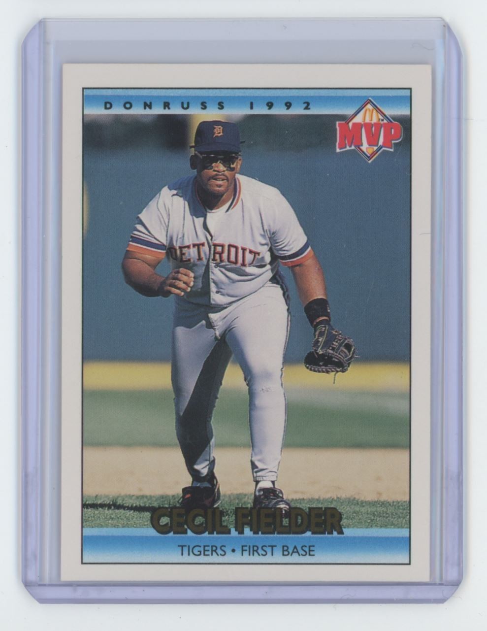 1992 Donruss McDonald's MVP Cecil Fielder Baseball Card Detroit Tigers #20