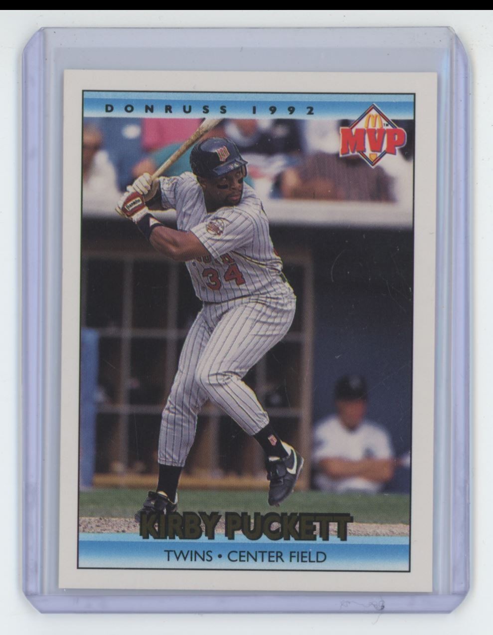 1992 Donruss McDonald's MVP Kirby Puckett Baseball Card Minnesota Twins #21