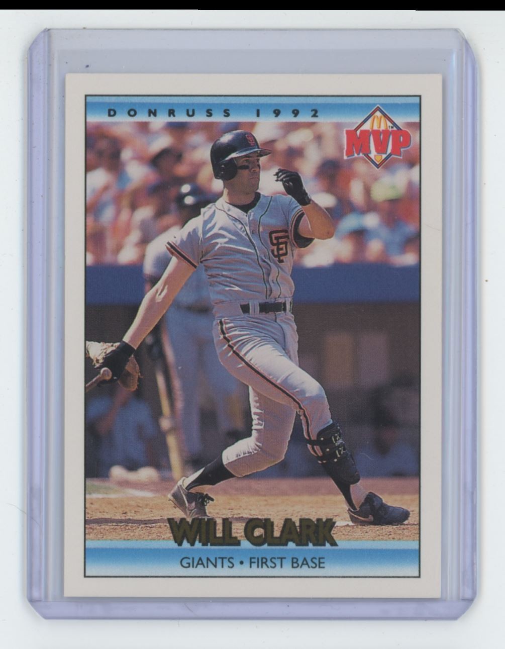 1992 Donruss McDonald's MVP Will Clark Baseball Card San Francisco Giants #18