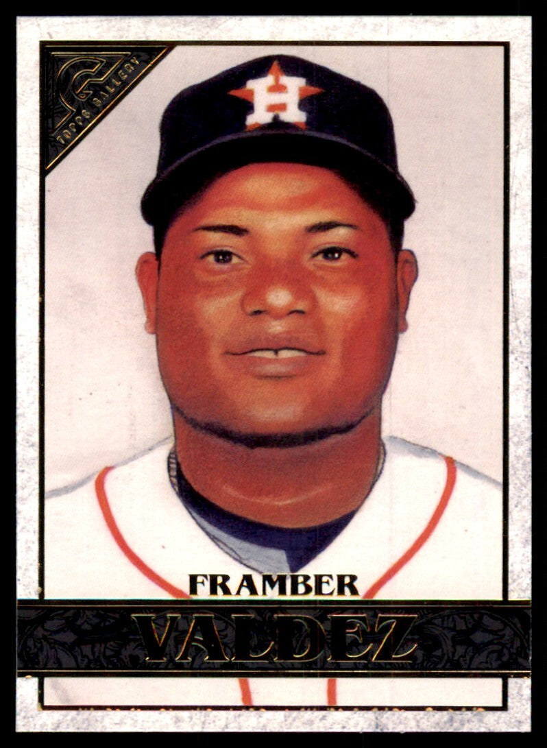 2020 Topps Gallery Framber Valdez Baseball Card Houston Astros #85
