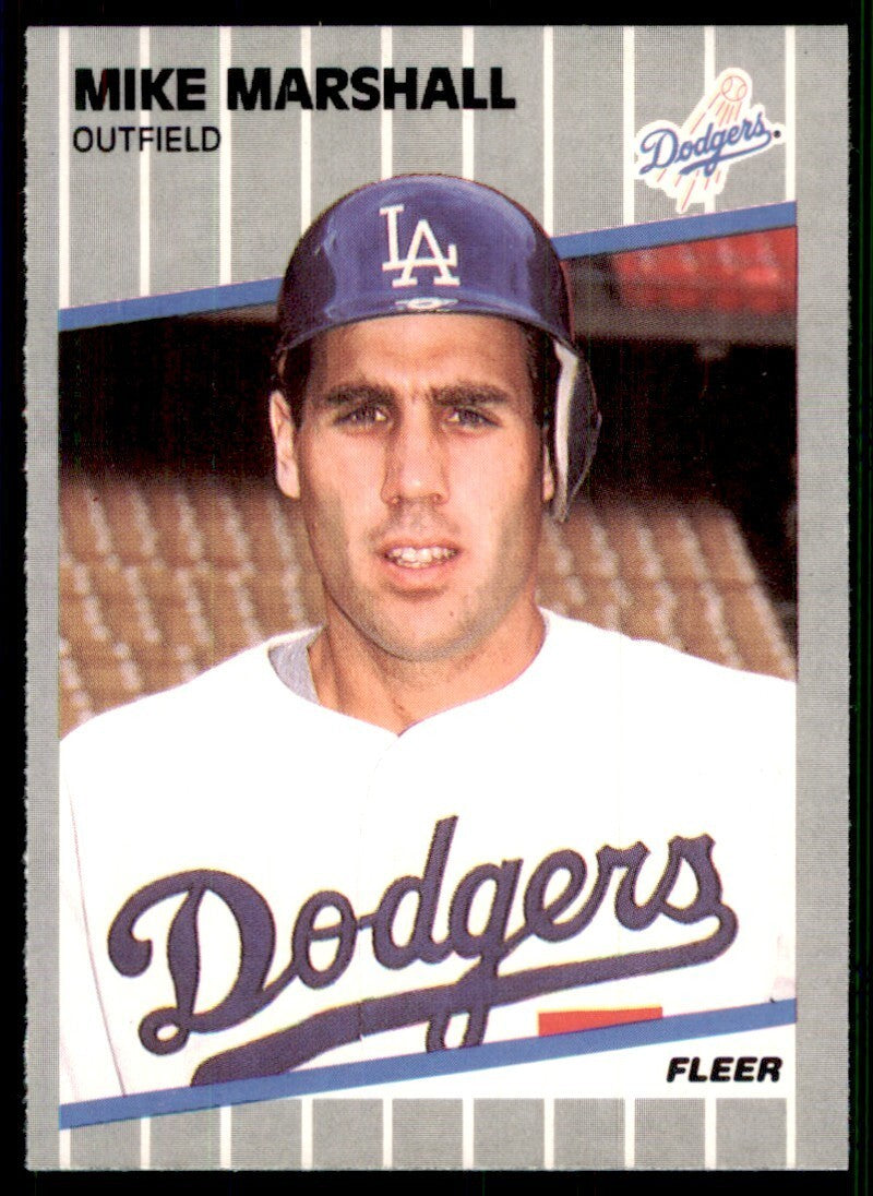 1989 Fleer Mike Marshall Los Angeles Dodgers #66