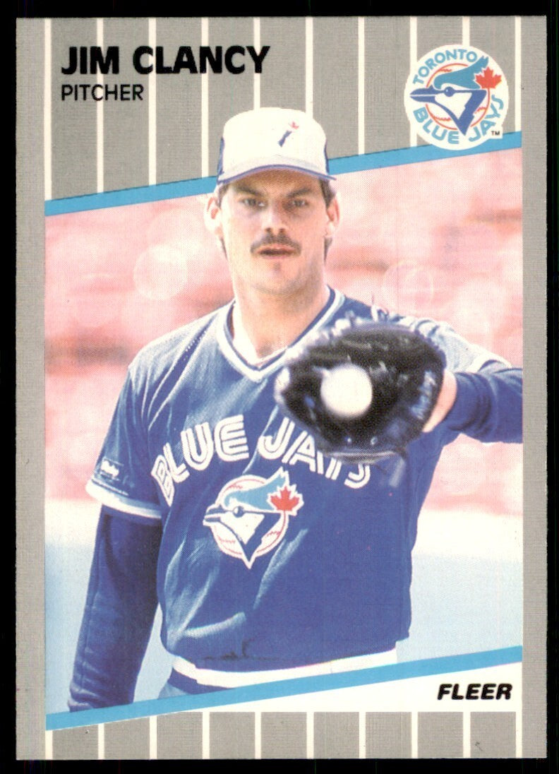 1989 Fleer Jim Clancy Toronto Blue Jays #229
