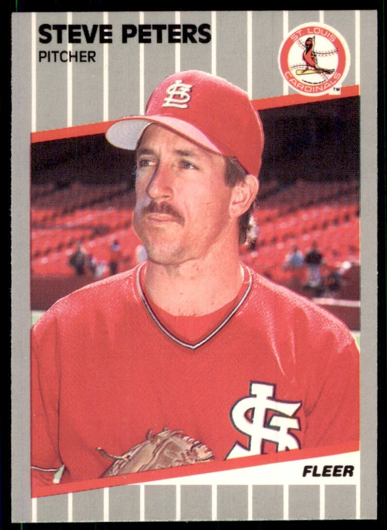 1989 Fleer Steve Peters Rookie St. Louis Cardinals #462