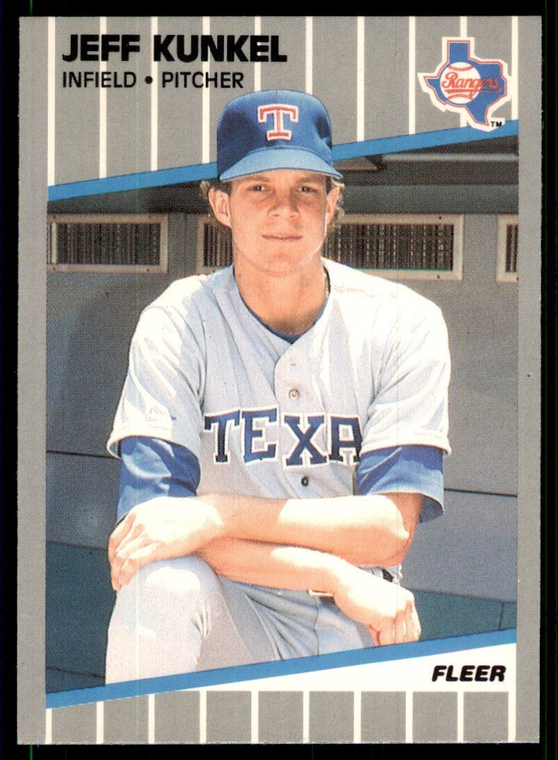 1989 Fleer Jeff Kunkel Texas Rangers #527