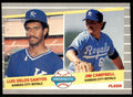 1989 Fleer Luis De Los Santos/Jim Campbell Kansas City Royals #646