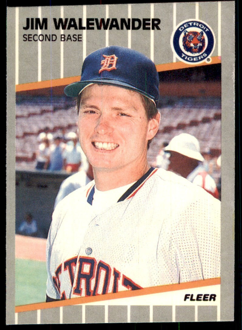 1989 Fleer Jim Walewander 2b Detroit Tigers #150