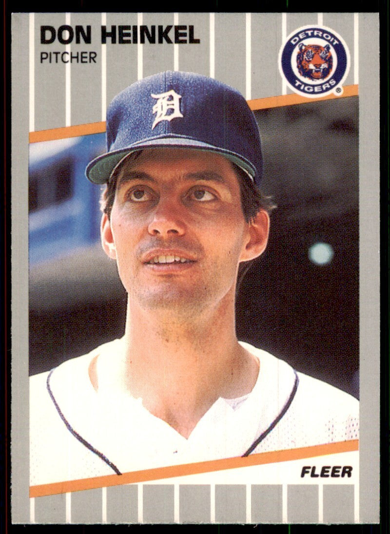 1989 Fleer Don Heinkel Rookie Detroit Tigers #133