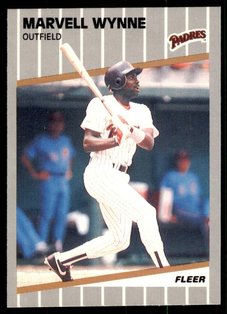 1989 Fleer Marvell Wynne c San Diego Padres #322