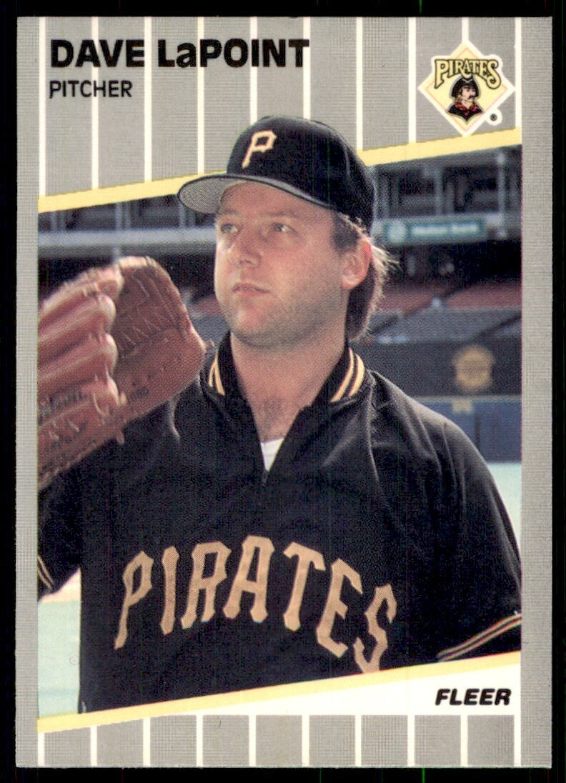 1989 Fleer Dave LaPoint Pittsburgh Pirates #212