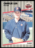 1989 Fleer Charlie Lea 2b Minnesota Twins #119
