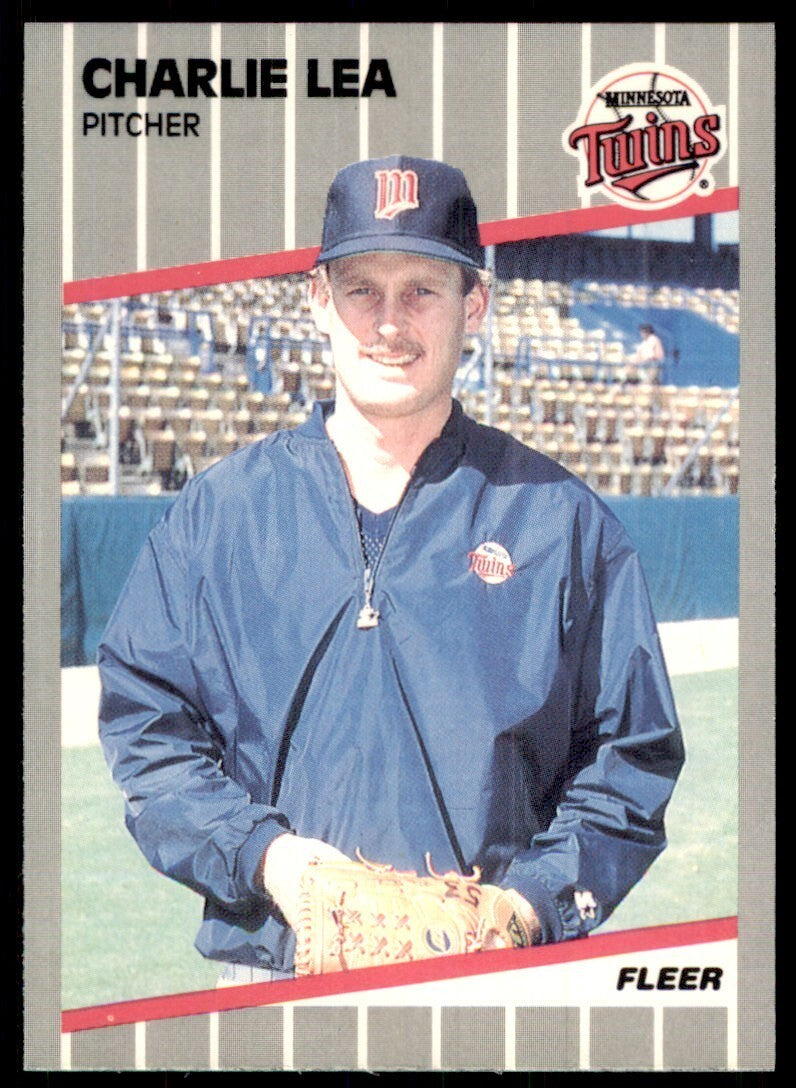 1989 Fleer Charlie Lea 2b Minnesota Twins #119