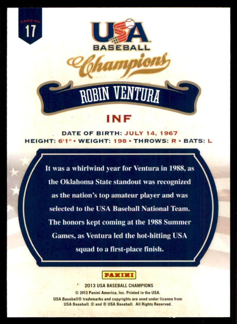 2013 Panini USA Champions Robin Ventura Baseball Card USA #17