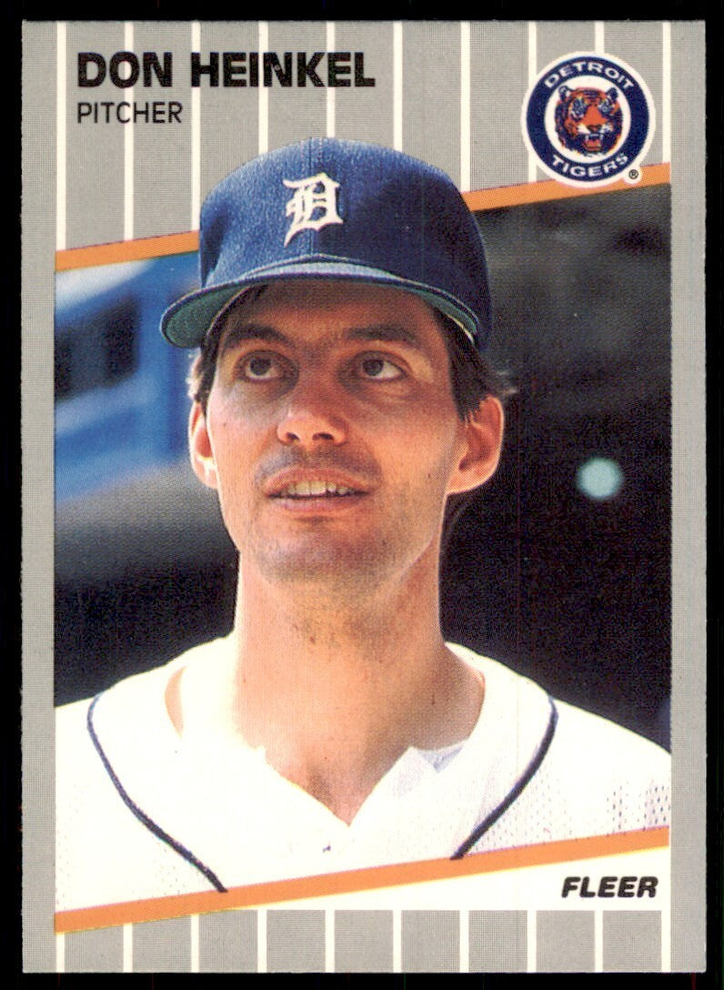 1989 Fleer Don Heinkel Rookie a Detroit Tigers #133