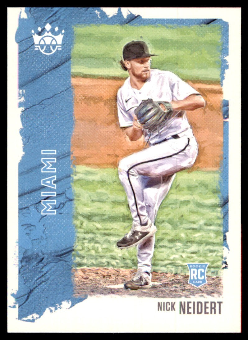 2021 Panini Diamond Kings Nick Neidert Rookie Miami Marlins #139