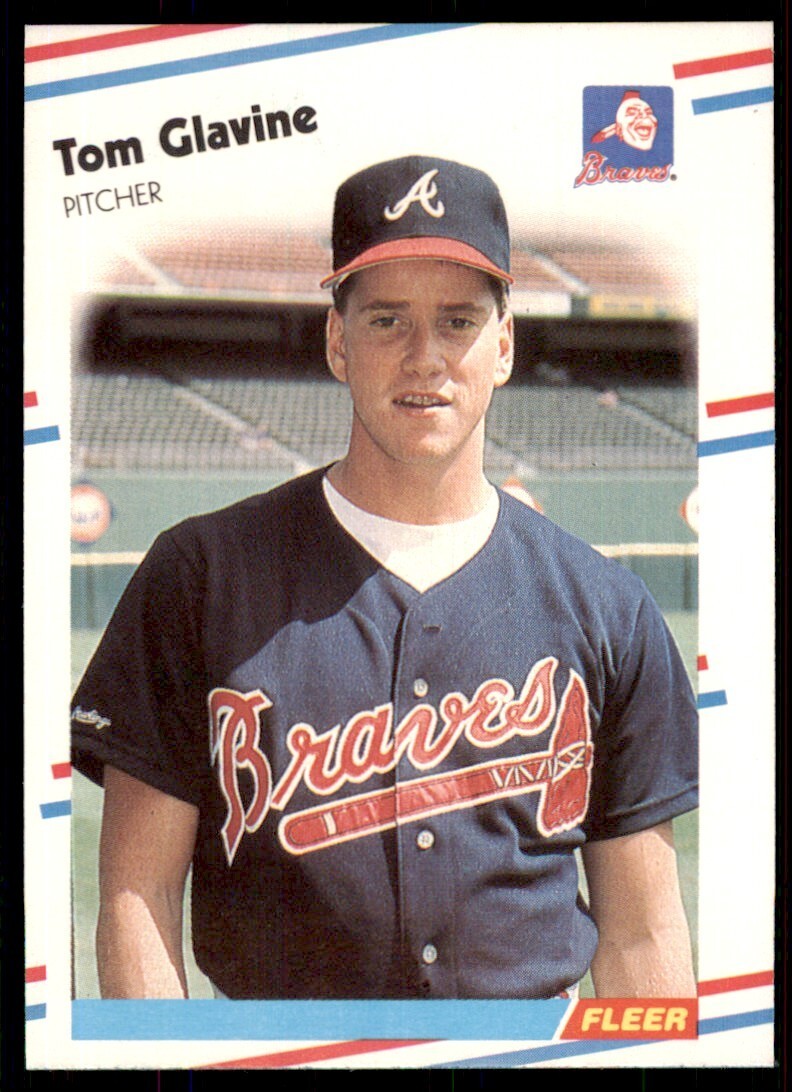 1988 Fleer Tom Glavine Rookie HOF Atlanta Braves #539