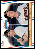 1988 Fleer Kirt Manwaring/John Burkett Rookie San Francisco Giants #651