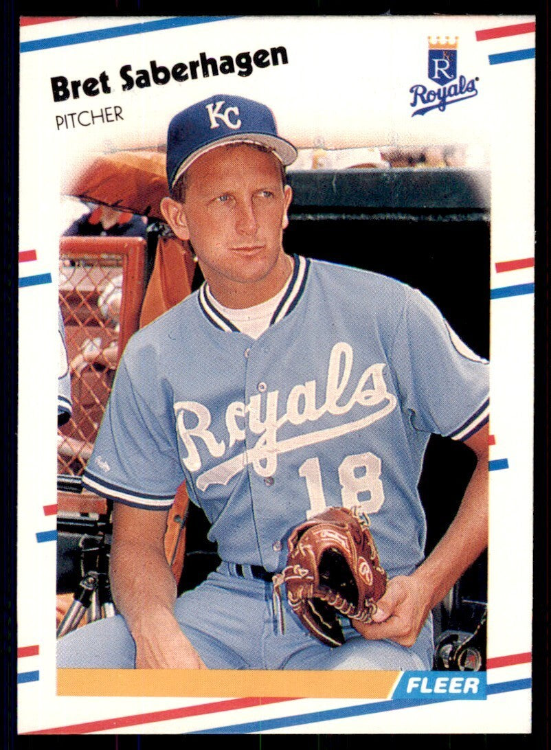 1988 Fleer Bret Saberhagen Kansas City Royals #268