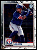 2020 Bowman Chrome Willie Calhoun Baseball Card Texas Rangers #19