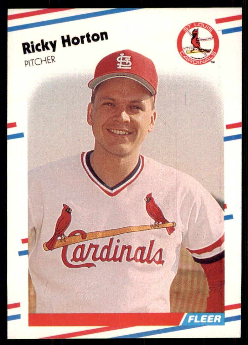 1988 Fleer Ricky Horton St. Louis Cardinals #36