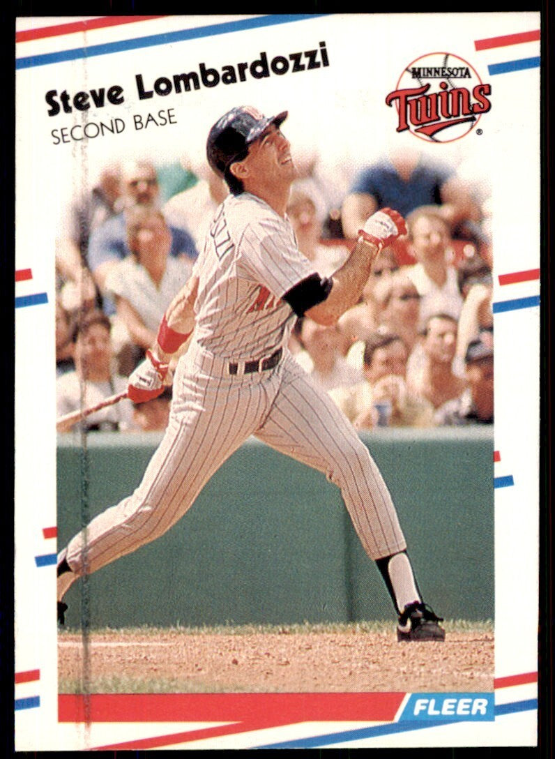1988 Fleer Steve Lombardozzi Minnesota Twins #16