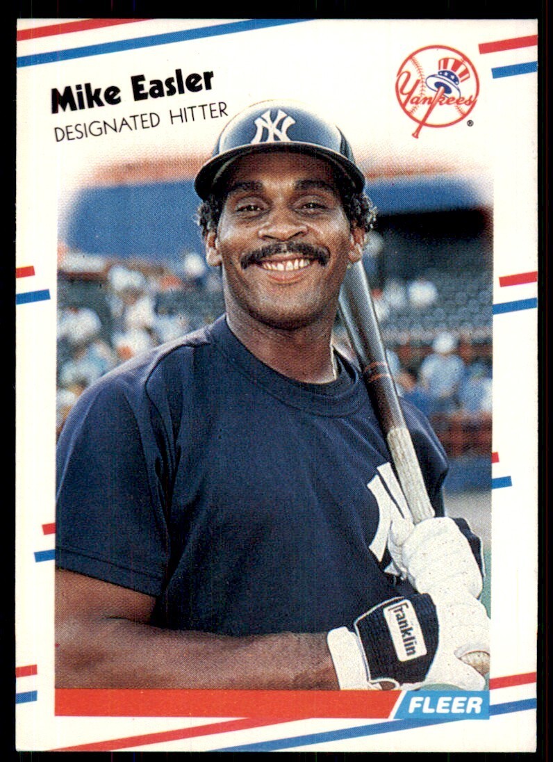1988 Fleer Mike Easler New York Yankees #206