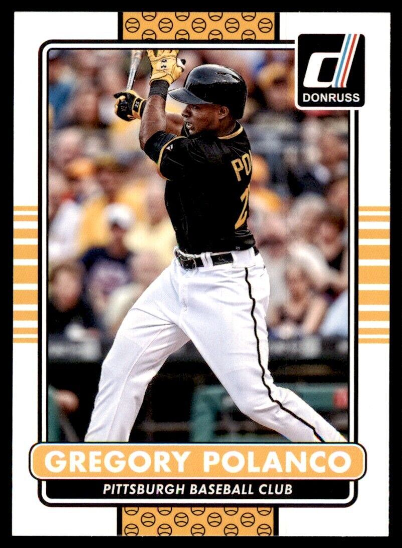 2015 Donruss Gregory Polanco Baseball Card Pittsburgh Pirates #139