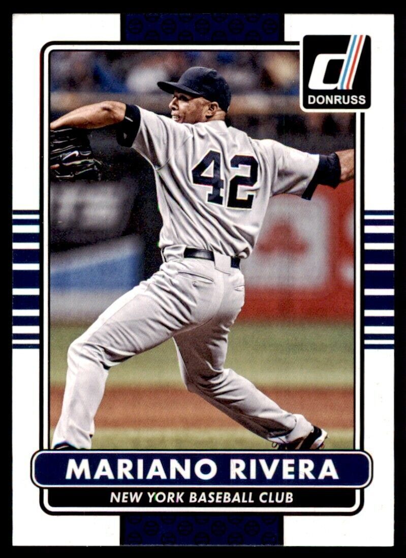 2015 Donruss Mariano Rivera Baseball Card New York Yankees #188