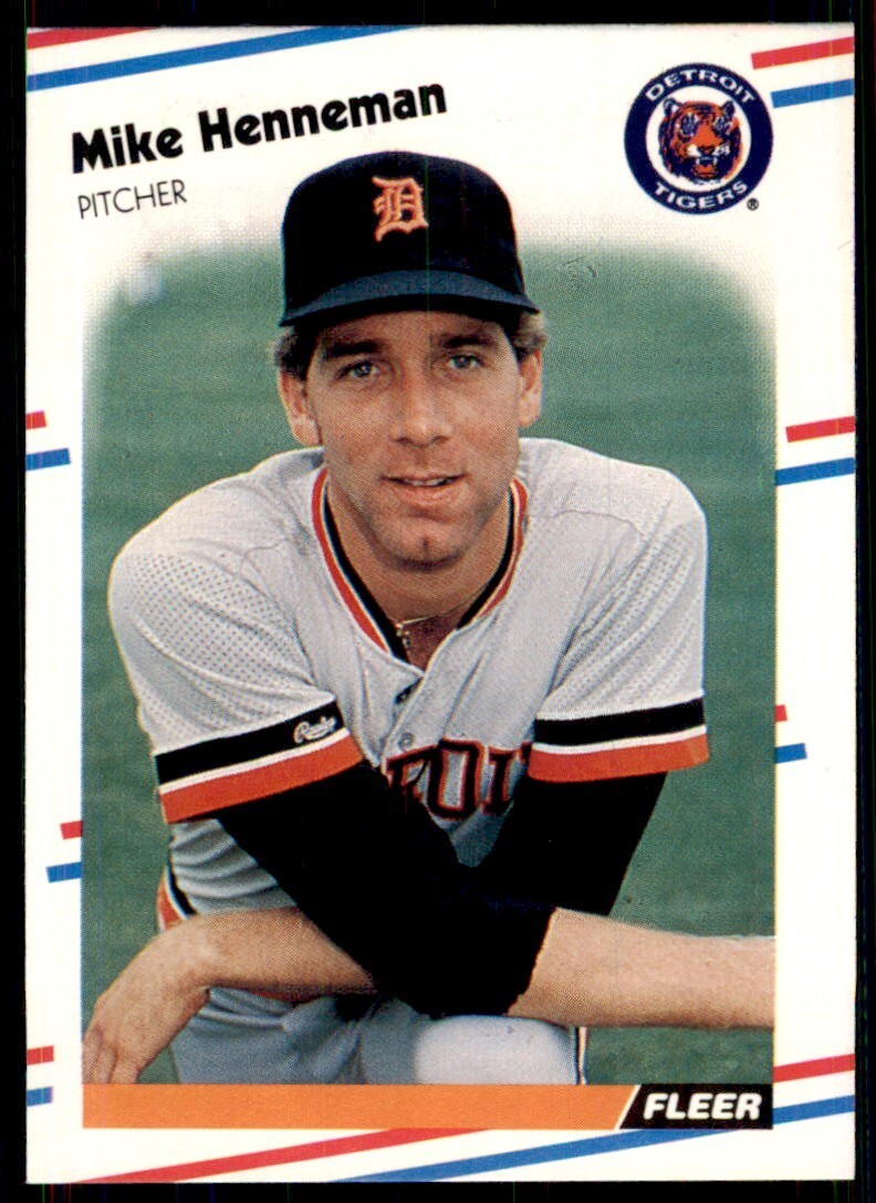 1988 Fleer Mike Henneman Rookie Detroit Tigers #57