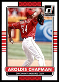 2015 Donruss Aroldis Chapman Baseball Card Cincinnati Reds #76