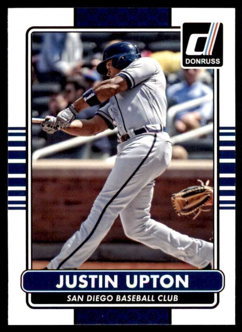 2015 Donruss Justin Upton Baseball Card San Diego Padres #52
