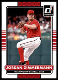 2015 Donruss Jordan Zimmermann Baseball Card Washington Nationals #178