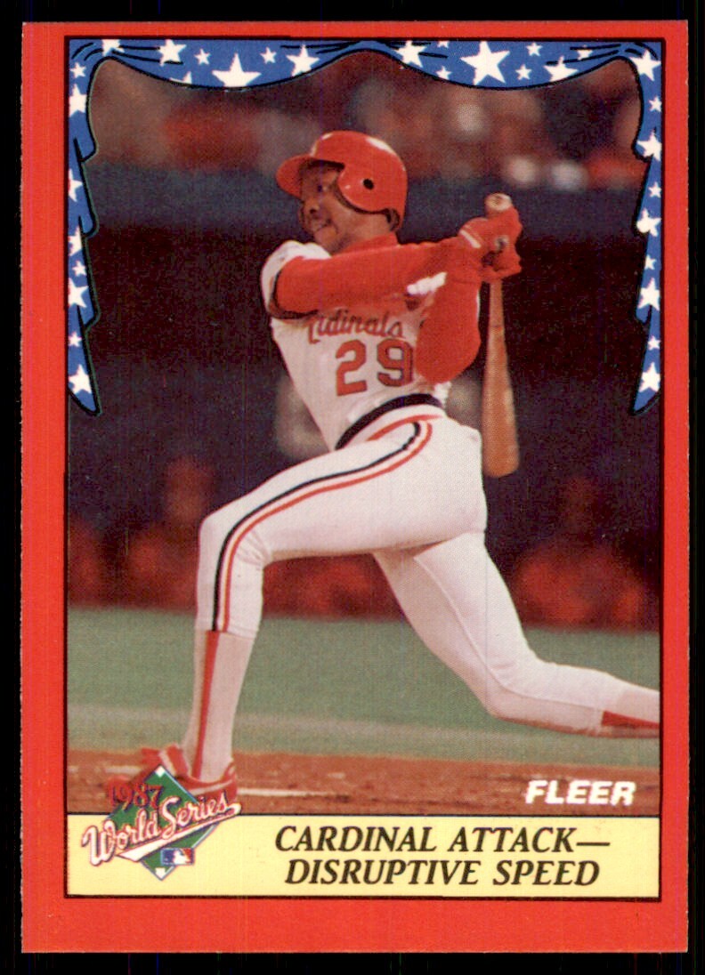 1988 Fleer Cardinal Attack - Disruptive Speed St. Louis Cardinals #6