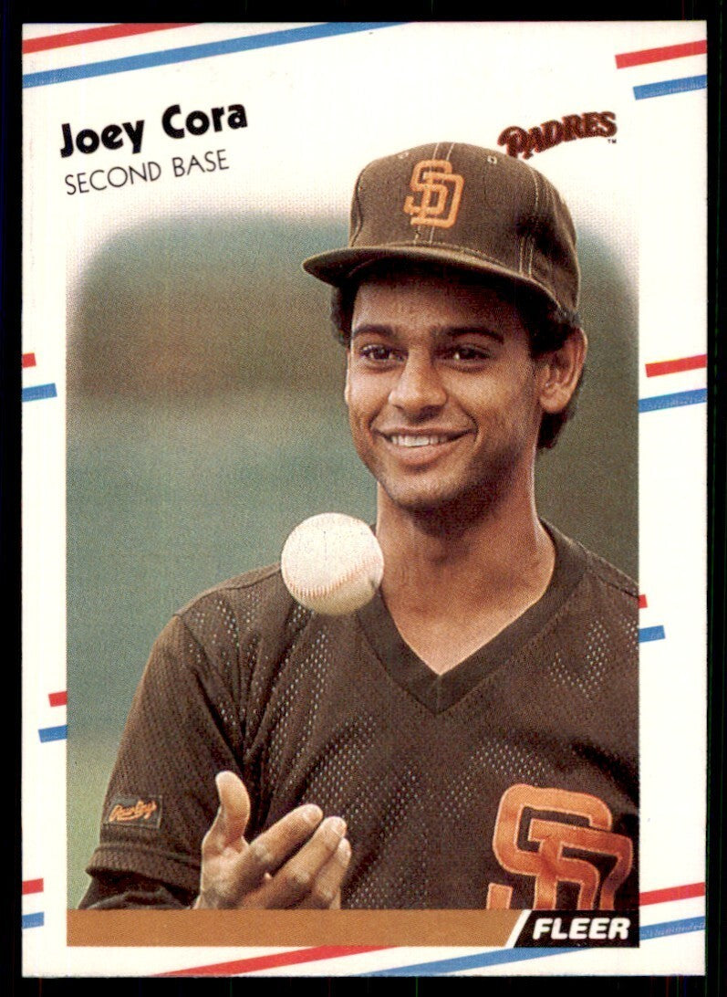 1988 Fleer Joey Cora Rookie San Diego Padres #580