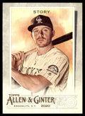 2020 Topps Allen & Ginter Trevor Story Baseball Card #87
