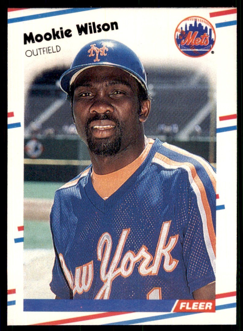 1988 Fleer Mookie Wilson New York Mets #154