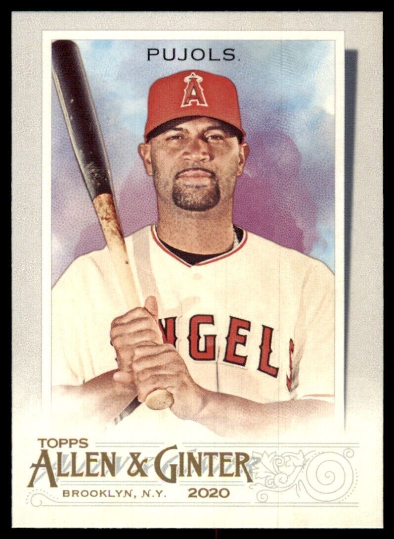 2020 Topps Allen & Ginter Albert Pujols Baseball Card Los Angeles Angels #110