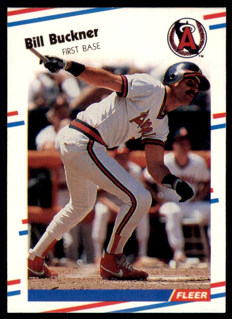 1988 Fleer Bill Buckner p California Angels #486
