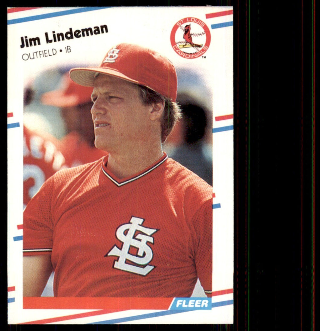 1988 Fleer Jim Lindeman St. Louis Cardinals #39