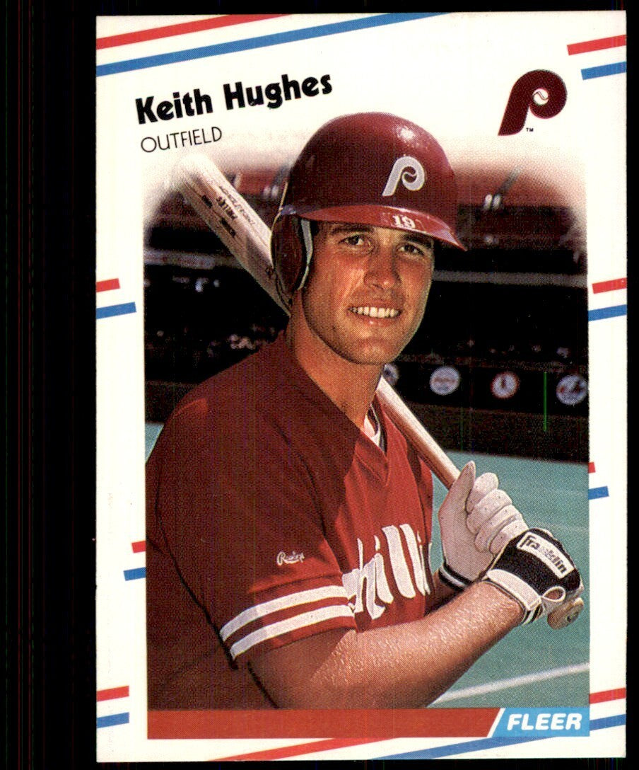 1988 Fleer Keith Hughes Philadelphia Phillies #305