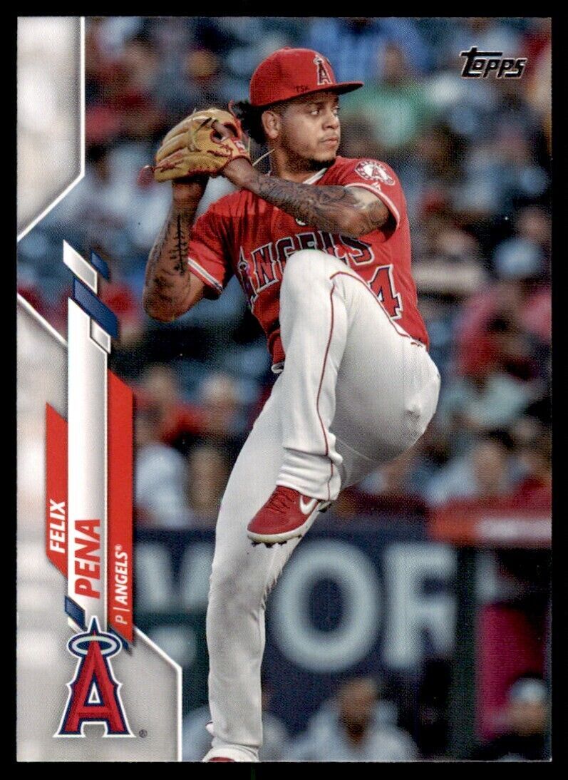 2020 Topps Felix Pena Baseball Card Los Angeles Angels #U-18