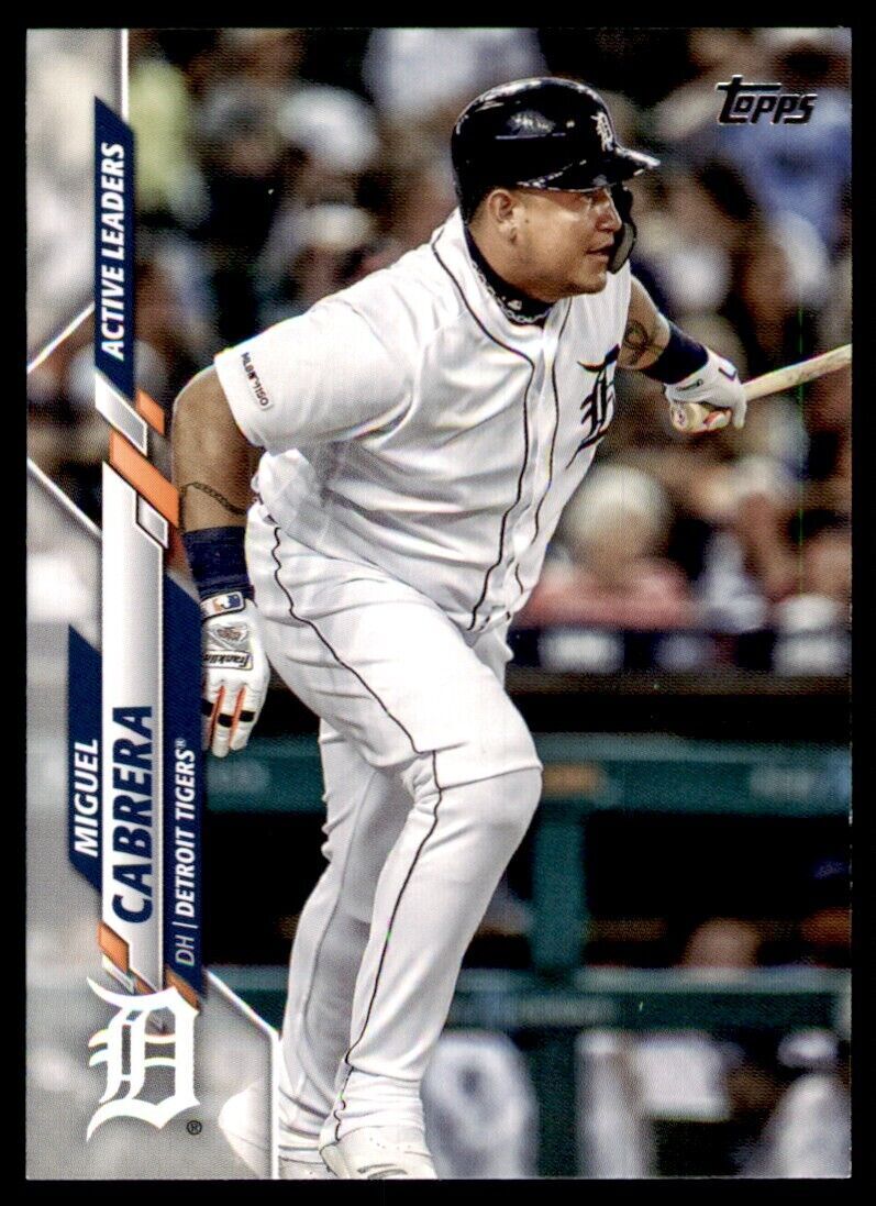 2020 Topps Miguel Cabrera Baseball Card Detroit Tigers #U-263