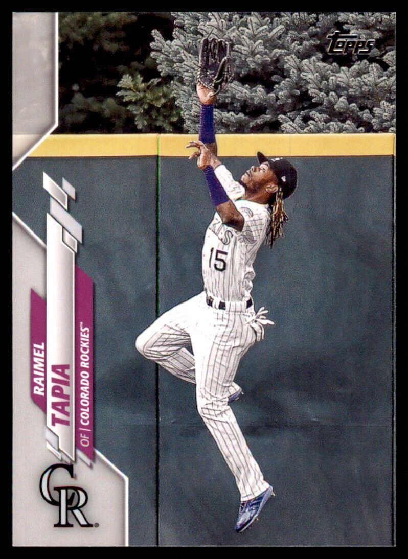 2020 Topps Raimel Tapia Baseball Card Colorado Rockies #404