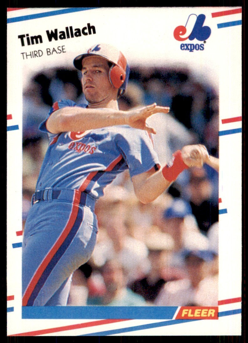 1988 Fleer Tim Wallach Montreal Expos #198