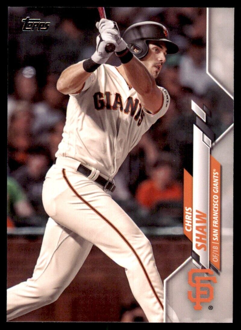 2020 Topps Chris Shaw Baseball Card San Francisco Giants #362