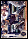 2020 Topps Baseball Card Manny Pina Milwaukee Brewers #570