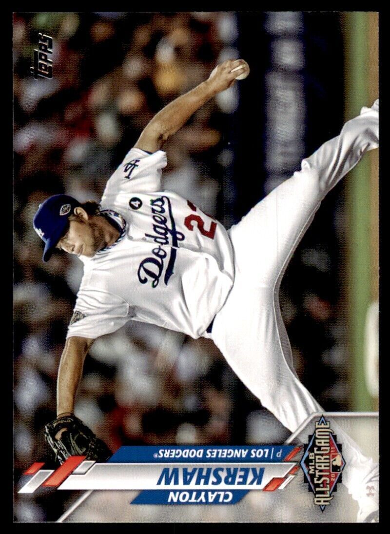 2020 Topps Baseball Card Clayton Kershaw Los Angeles Dodgers #U-237